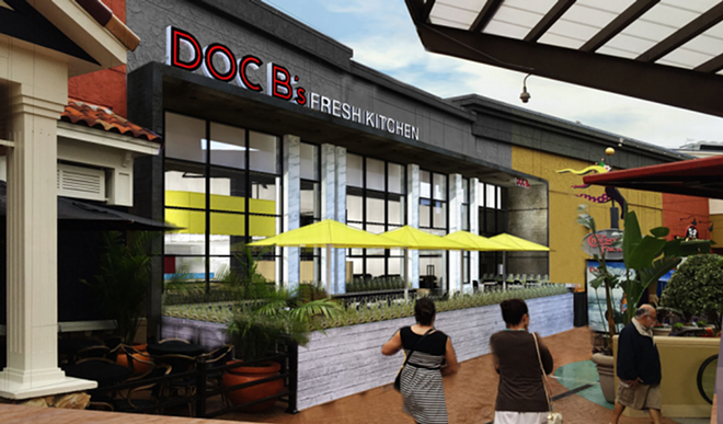 A rendering of the new Doc B's at International Plaza in Tampa. - Doc B's Fresh Kitchen