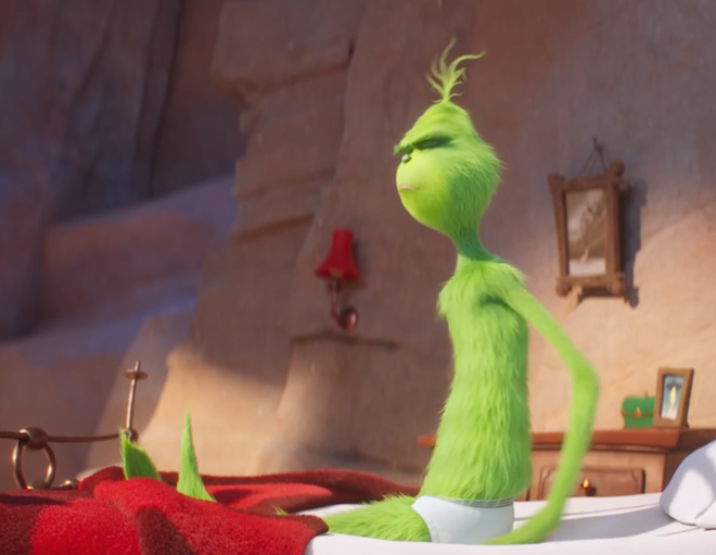 So apparently the Grinch hasn't been naked all these years... (keep watching!) - Screenshot