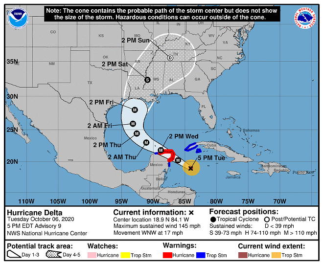 'Really significant' Hurricane Delta looms in Gulf, as Florida landfall remains unclear