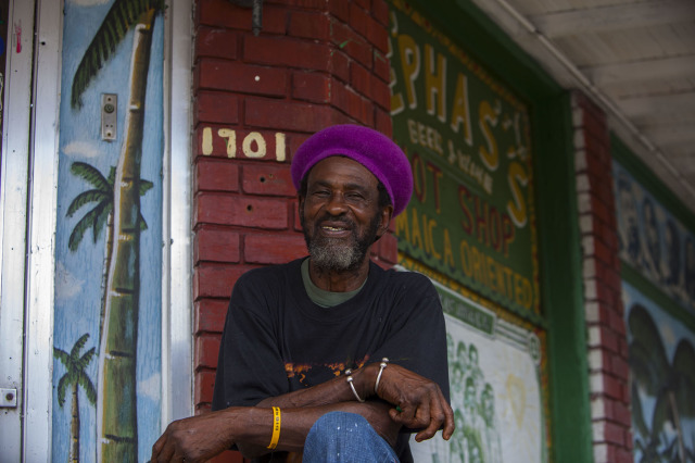 Cephas Gilbert, pictured outside his Jamaican restaurant in Ybor City, Florida. - Photo by Kimberly DeFalco