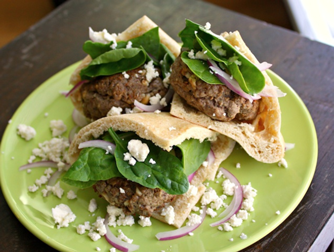 GOOD BURGER: Besides being utterly delectable, these Greek lamb sliders are healthy as well. - Katie Machol