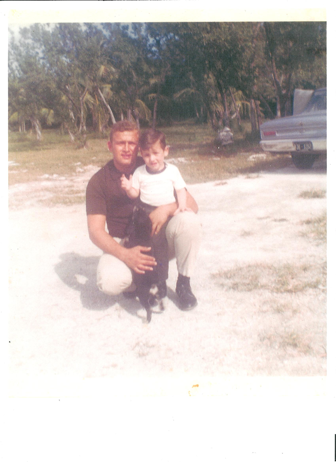 The author and his dad, probably in 1970 or so. - Courtesy of Gregory Byrd