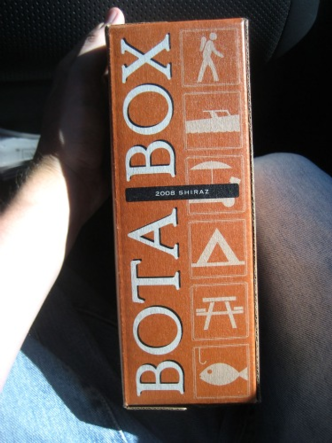 Boxed wines have many environmental advantages over bottled, but some of the plastic bags inside the boxes contain BPA, a synthetic chemical that has been linked to a range of human health problems. Bota Box, pictured here, and many other box wines come in BPA-free packaging. The simple way to know is to read the labels when you’re wine shopping. - Peter Knocke via Flickr