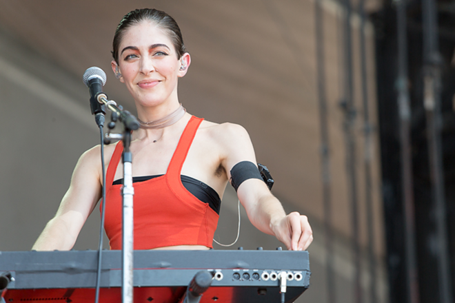 Chairlift performs for Austin City Limits at Zilker Park in Austin, Texas on October 7, 2016 - Tracy May