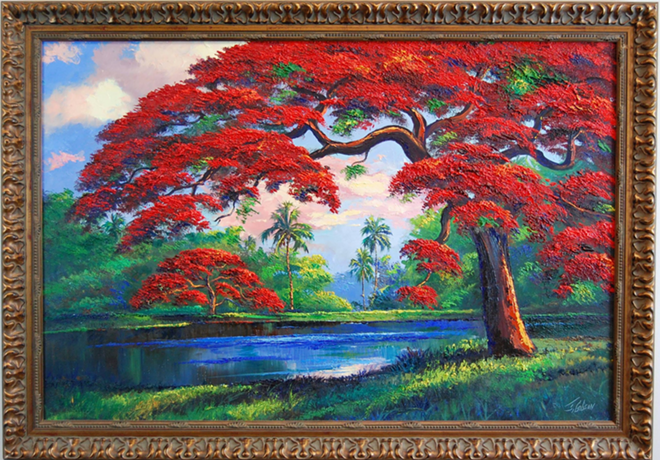 MEDITATIVE: Work by James Gibson of the Highwaymen. - Tampa Bay History Center