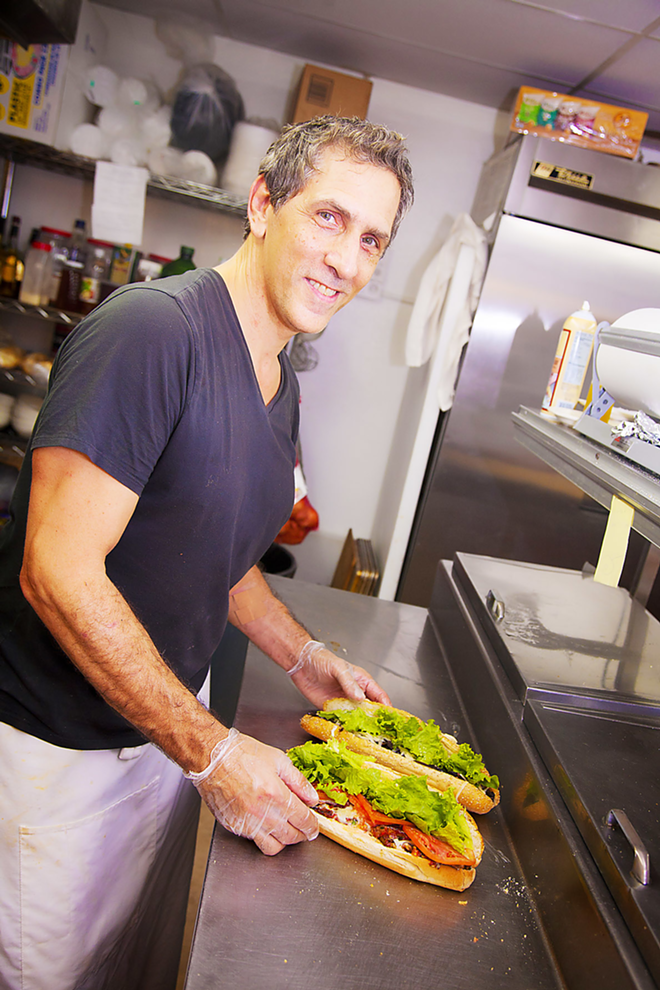 DAMN GOOD SAMMIES: Executive Chef Anthony Catania at work. - Shanna Gillette