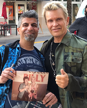 The writer and Billy Idol (R) outside Capitol Theatre in Clearwater, Florida on May 4, 2018. - Gabe Echazabal