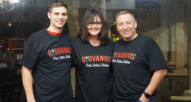 Thomas DeLisa, Rita DeLisa and John DeLisa of Giovanni's Fresh Italian Kitchen. - Alexandria Jones