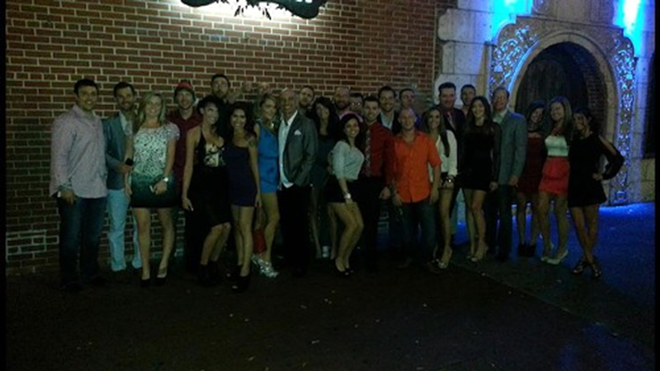 The crew at Vintage on their last night before closing. - VINTAGE ULTRA LOUNGE