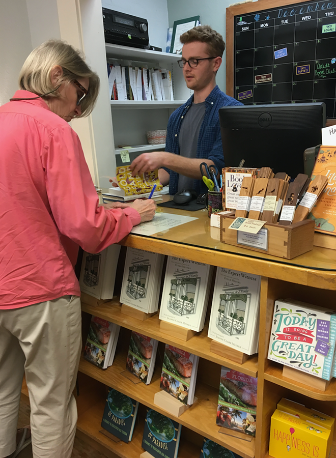 At Inkwood Books, Donovan Swift had steady traffic on a Tuesday afternoon. Paz & Associates says screen fatigue has caused a return to paper books for some. - Cathy Salustri