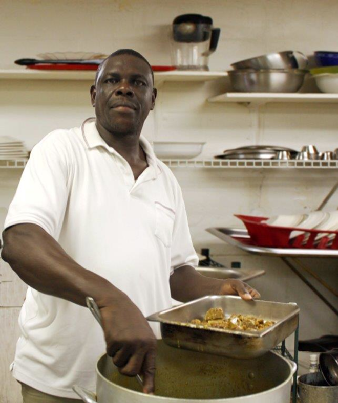 Cooking instructor Clifton McLeod, owner-chef of The Jerk Center. - City of Tarpon Springs