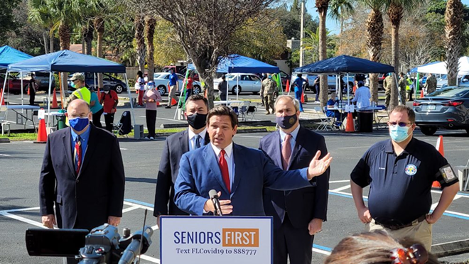 Florida Gov. Ron DeSantis defends maskless Super Bowl crowds in Tampa by saying he's a Bucs fan