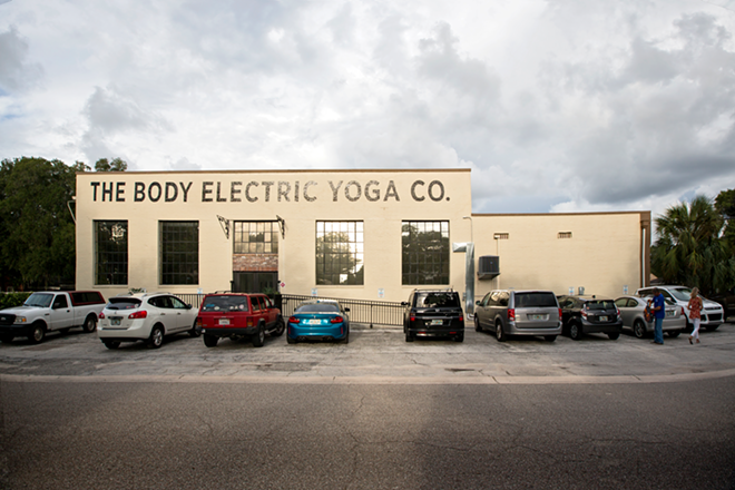 The Body Electric Yoga Co turned out to be the venue for the Sofar show on Saturday. The location for the show was not announced until the day before. It is part of the "Secret gigs and intimate concerts" model developed by Sofar Sounds. - Chip Weiner