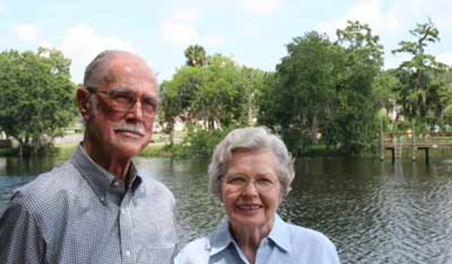 CLEAN-UP COUPLE: Sydney and Thalia Potter have been recognized for their efforts to improve the environment of the Hillsborough River. - Alex Pickett