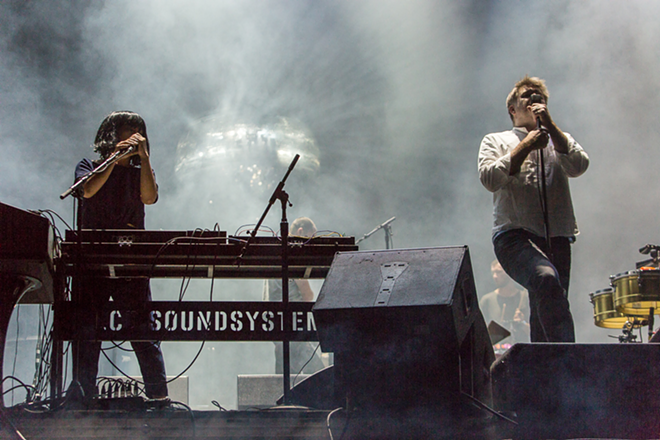 LCD Soundsystem plays Austin City Limits at Zilker Park in Austin, Texas on October 9, 2016. - Tracy May