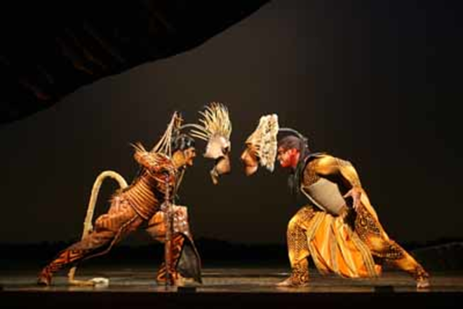 DIZZYING DISNEY: The Lion King, now playing at the Tampa Bay Performing Arts Center, is a visual and aural delight - Courtesy Tampa Bay Performing Arts Center