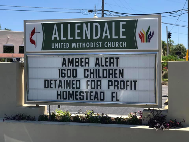 St. Petersburg's Allendale UMC had the only good Easter Sunday sign