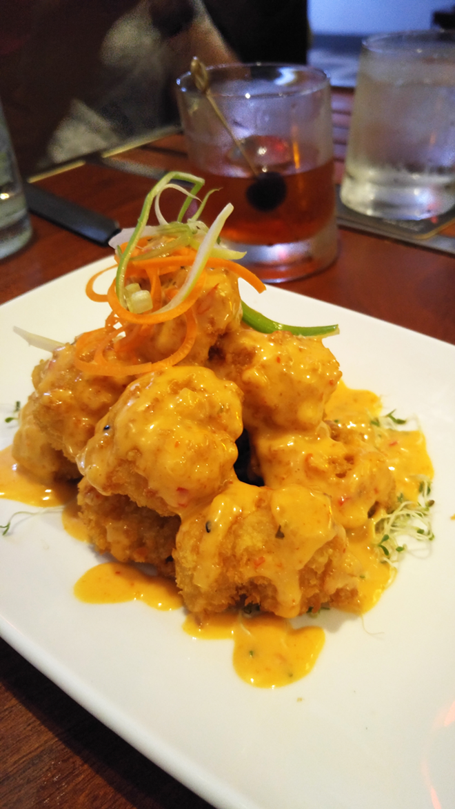 New in St. Pete, Asie calls its crispy rock shrimp tossed in a creamy sauce "velvety" for a reason. - Meaghan Habuda