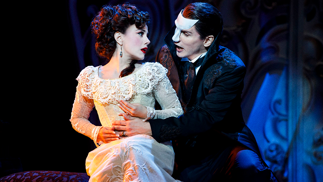 Meghan Picerno and Gardar Thor Cortes in Love Never Dies. - Joan Marcus