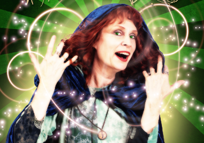 WITCHY WOMAN: Ann Morrison stars in Into the Woods at freeFall.   - Lisa Ferrante, photoGRAPHY; Eric DaviS, graphic design