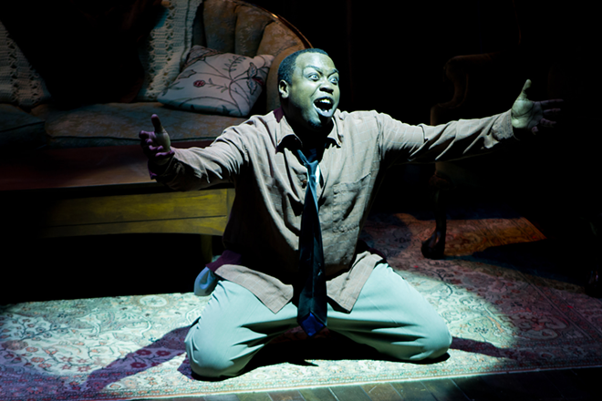 Enoch King is awe-inspiring as Walter Lee Younger, the central character in "A Raisin in the Sun." - Kara Goldberg