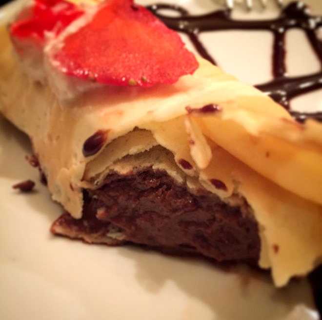The chocolate mousse crêpe from O'Bistro. - Lisa L. Kirchner