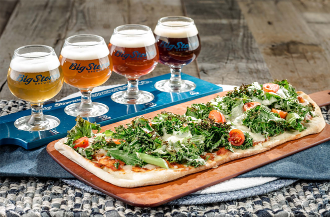 Flatbreads are one new menu item that pairs well with Big Storm Brewing Co.'s beer. - Big Storm Brewing Co.