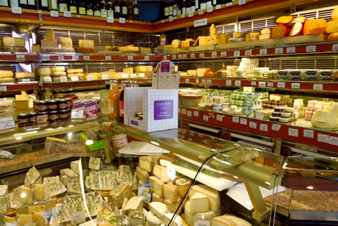 Behold, the power of cheese. The local fromagerie has more than 400 kinds. - Jon Palmer Claridge