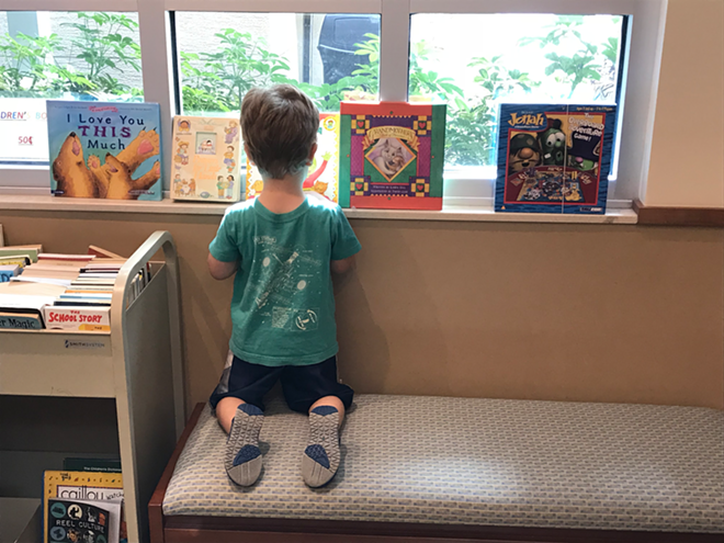 Windows of reading opportunities at the bookstore - Ben Wiley