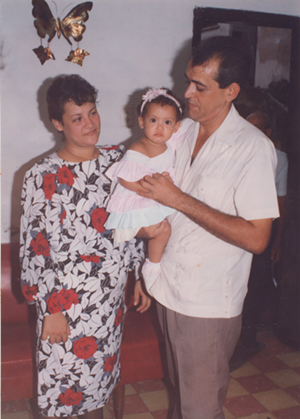 Lis Casanova with her parents in Havana on her second birthday; shortly thereafter, she moved to Bejucal. When she was five, her family won an immigration lottery and came to Miami when she was five. - VIA LIS CASANOVA