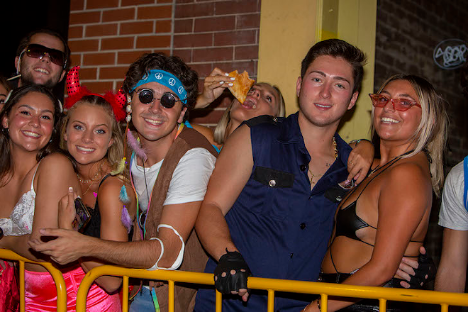 Clubgoers in Ybor City, Florida on Oct. 31, 2020. - Kimberly DeFalco