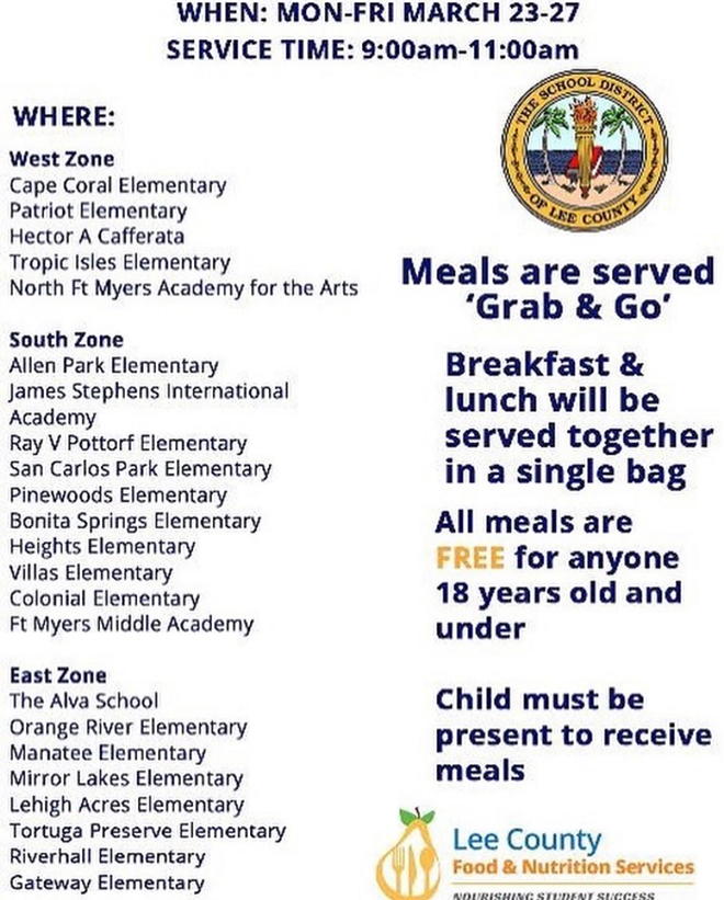 Tampa Bay schools are closed, but here's where any kid can pick up free meals in the meantime