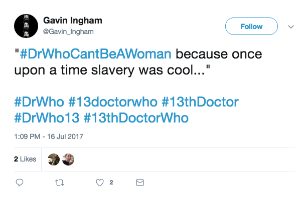 The new Doctor Who has a vagina. Let's all get past it, shall we?