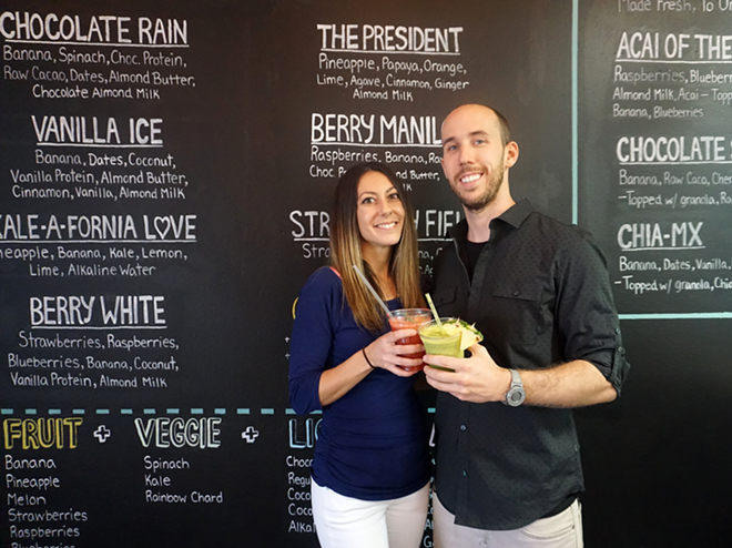 Running Smoothie founders Holly Maguire and Michael Miller. - Alexandria Jones