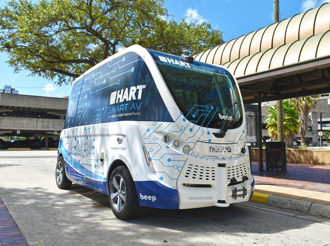 Tampa Bay’s first autonomous shuttle will debut in downtown Tampa next week