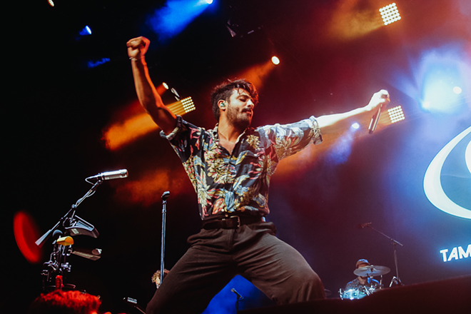 Young the Giant, which plays Yuengling Center in Tampa, Florida on July 18, 2019. - Photo by Marlo Miller