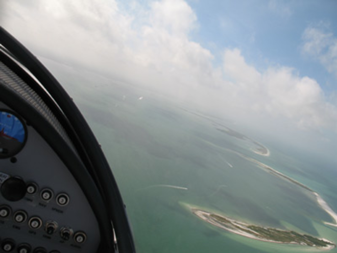 BIRD'S-EYE VIEW: A view of Indian Rocks Beach and the Gulf of Mexico from 1,300 feet. - Alex Pickett