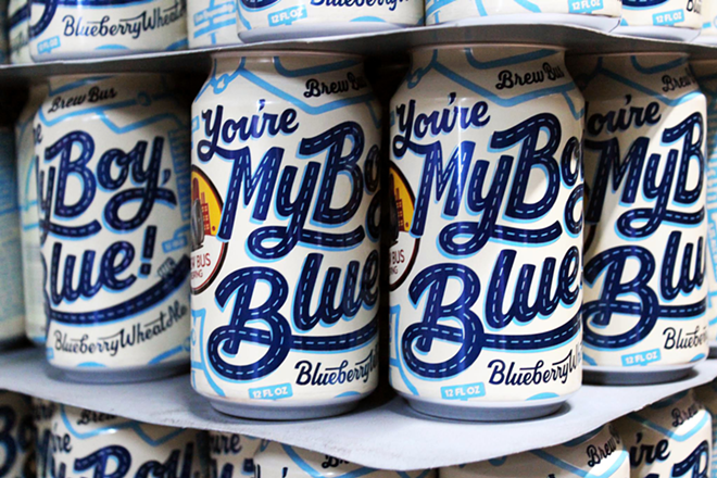 You're My Boy, Blue! is Brew Bus Brewing's flagship blueberry wheat ale. - Courtesy of Brew Bus Brewing