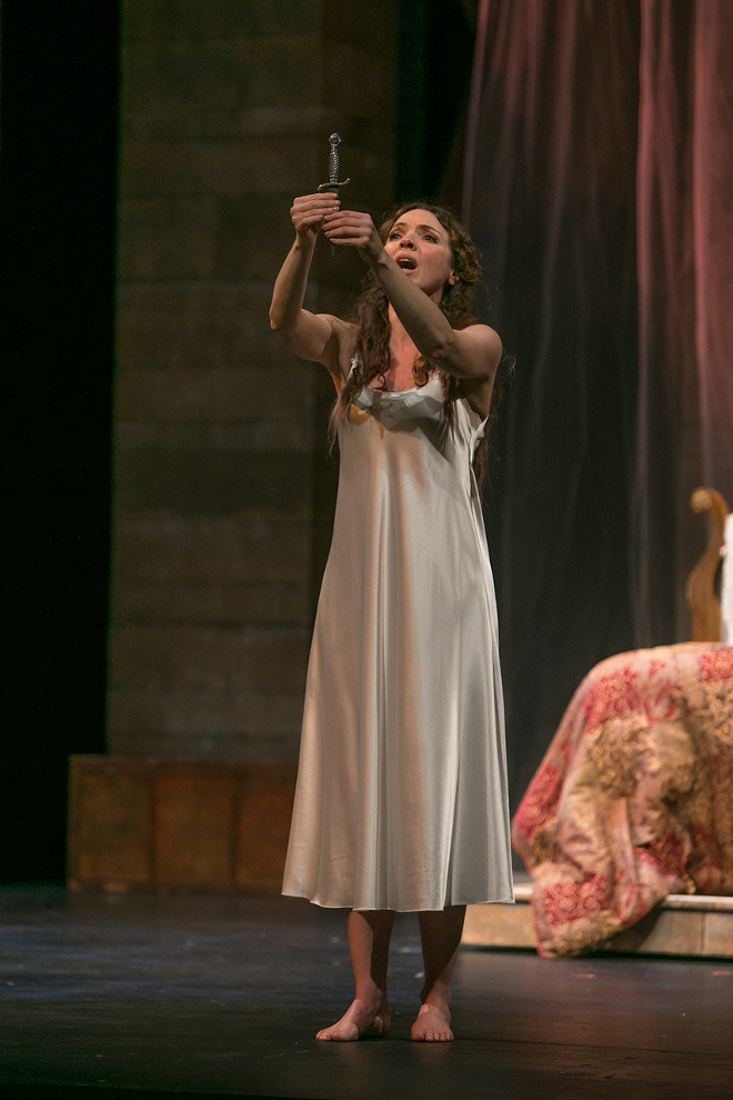 Sarah Joy Miller as Juliet in Opera Tampa's presentation of Gounod's adaptation of the Shakespeare classic at the David A. Straz Center for Performing Arts in Tampa, Florida. - Will Staples