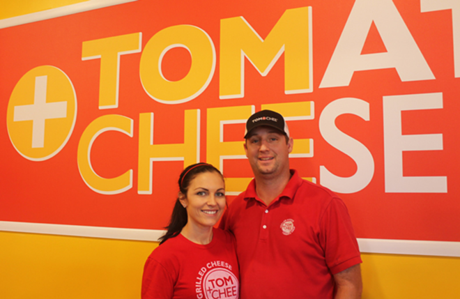 SAY CHEESE: Tom+Chee franchise owners Holly Mace and Matt Wagner. - Meaghan Habuda