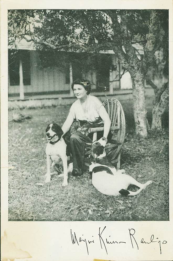 PIONEER FOODIE: Marjorie Kinnan Rawlings at her Cross Creek home in 1938. - GEORGE A. SMATHERS LIBRARY