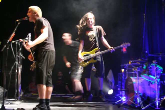 MORE THAN LIVELY: Less Than Jake played to sold-out crowd at the State Theatre Friday night. - Dawn Morgan