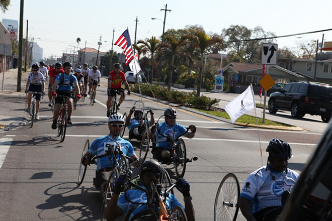 Taken at last year's Soldier Ride in Tampa. - Nick Kraus of the Wounded Warrior Project.
