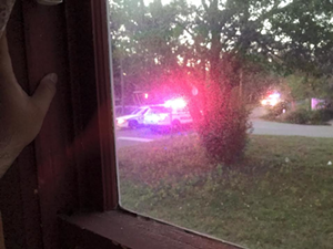 A southeast Seminole Heights resident's view of the police response to the early-morning murder. - Courtesy of Tim Heberlein