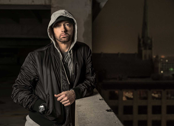 Eminem, whose new album 'Revival' is streaming below. - By Marshall Mathers (Eminem) [CC0], via Wikimedia Commons