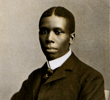 Paul Laurence Dunbar an American poet, novelist, and playwright of the late 19th and early 20th centuries. - Photo via Wikimedia Commons/ Baker, photographer [Public domain]