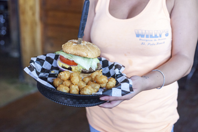 If you haven't been to Willy's for a burger, it's time to head to St. Pete Beach. - Nicole Abbett