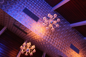 Look up and you'll see the speakeasy and supper club's pitched ceilings. - Laura Mulrooney