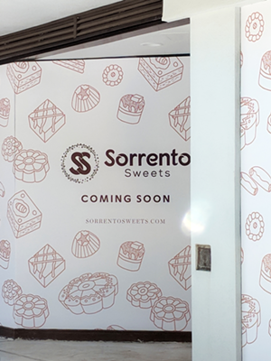 Sorrento Sweets signage is up in Hyde Park. - ALEXIS QUINN CHAMBERLAIN