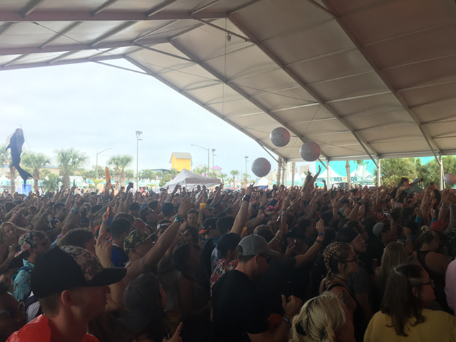 Hangout's Boom Boom Tent was a constant party over the three-day weekend - LJ Hilberath